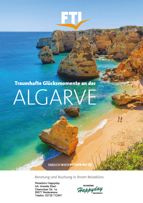 Algarve Reiseangebote Reisebüro Happyday Niederwiesa